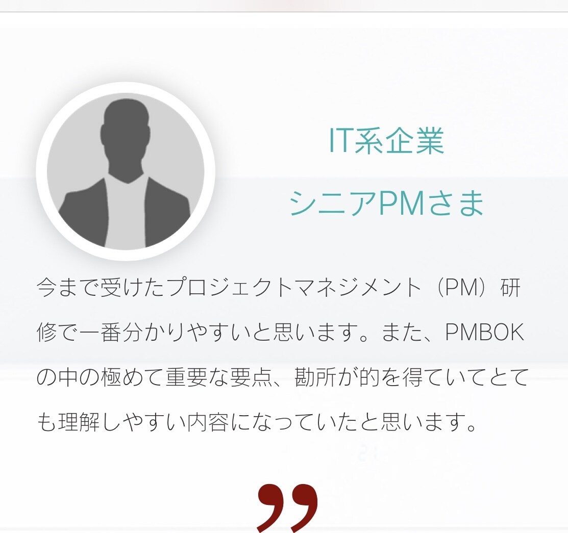 初心者向けプロジェクトマネジメント講義を提供します 講義＋ワーク＋Q&A形式の双方向型ビデオチャット人気講座。 イメージ6