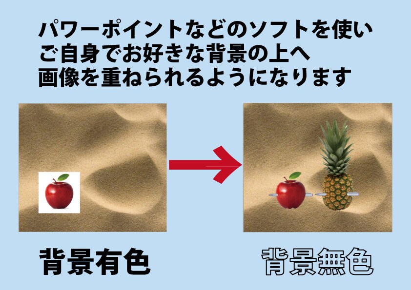 背景色のあるロゴやイラストの背景を透明に加工します パワポなどを使って好きな背景上にロゴやイラストを配置したい方 イメージ2