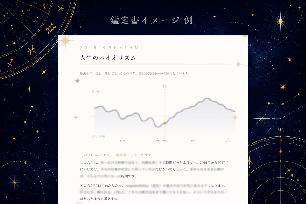 人生の軌道修正とバイオリズム設計の10年鑑定します 資質鑑定+チャット相談+輝く未来へ3週間波動ヒーリング イメージ4