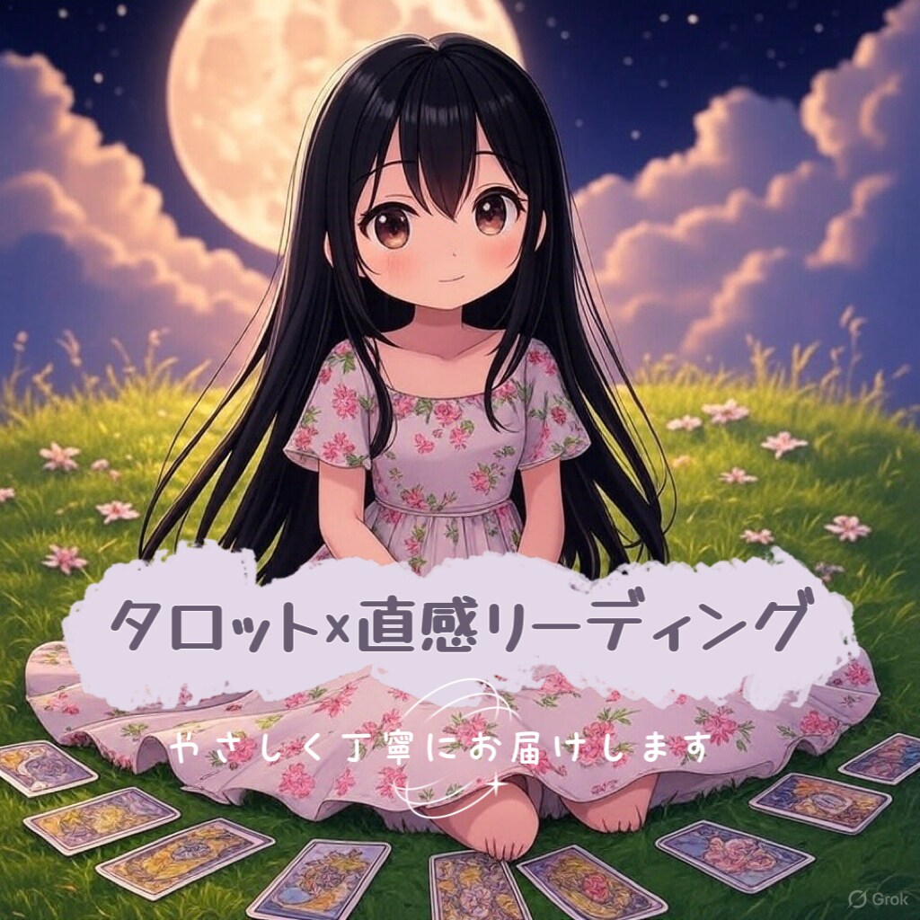 モヤモヤをやさしくタロットで読み解きます 「答え」じゃなく、「あなたの気持ち」に耳をすませる占いです。 イメージ1