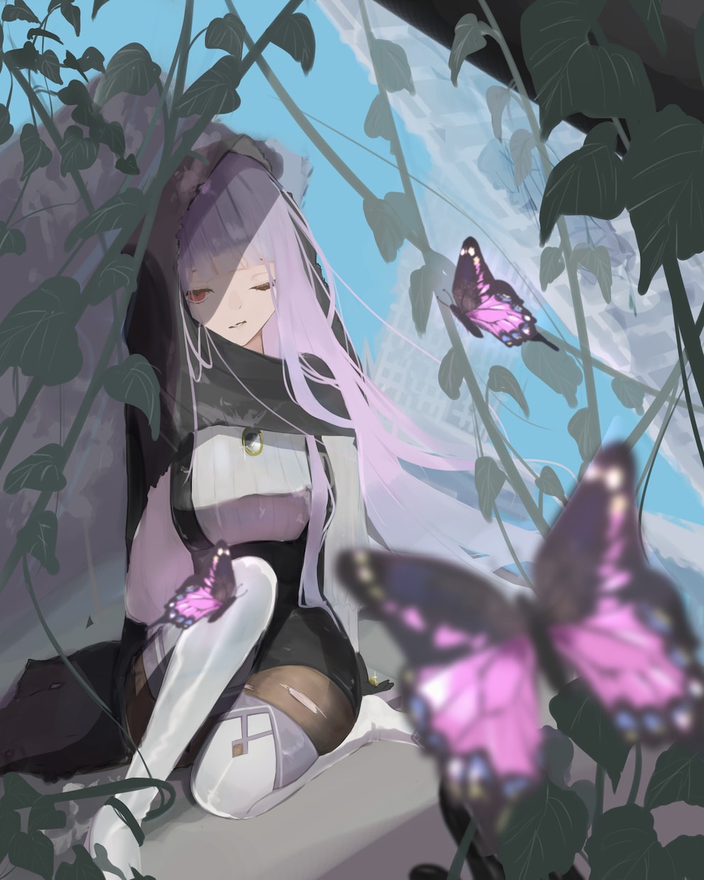 儚い女の子や治安悪めのかっこいい女の子を描きます 背景や小物、かわいいちびきゃらも描きます！ イメージ1
