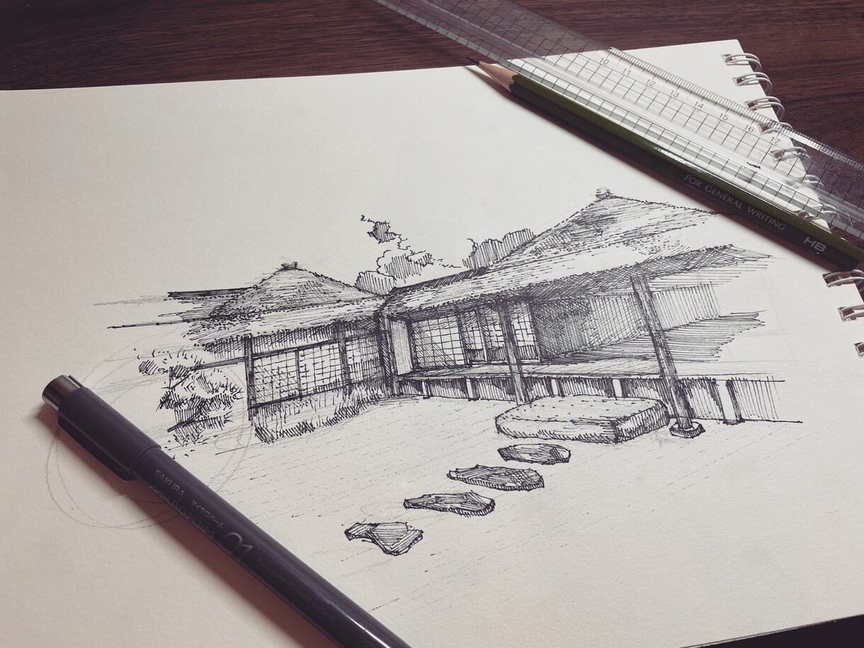 味のある建物の外観パース描きます 資料作成や、ホームページ作成にいかがですか イメージ2