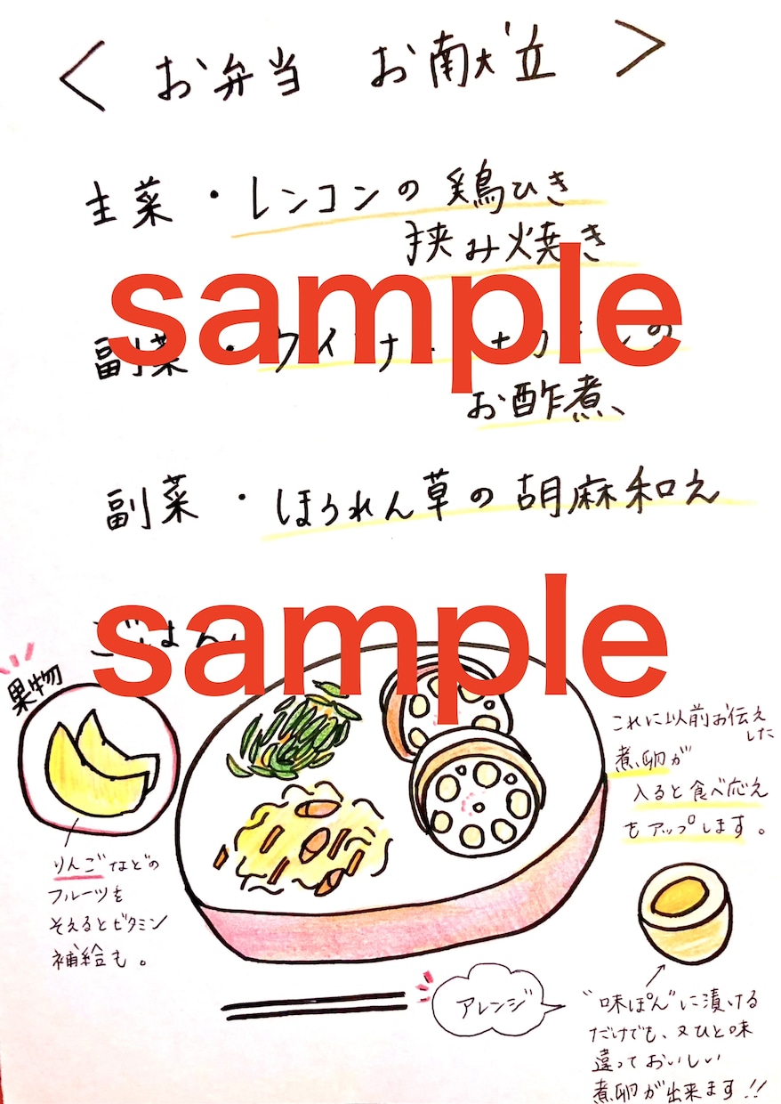ご家庭で役立つお献立5セット考えます オーダーメイドでお作りするあなたのためのお役立ちレシピ イメージ1