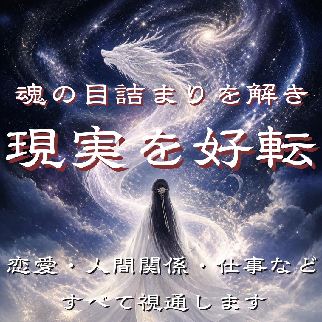 恋愛・人生総合鑑定┃答えが出ない苦しみ好転させます 恋愛・仕事・人間関係・子宝・すべて視えています イメージ1