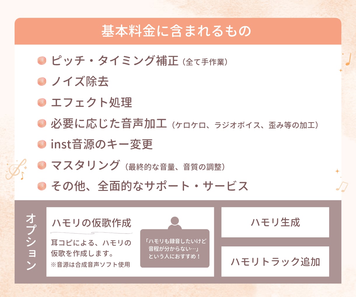 理想の歌ってみたを形にする、丁寧なMIXをします 【絶対音感×ハモリ仮歌作成】ワンランク上の歌ってみたを制作 イメージ2