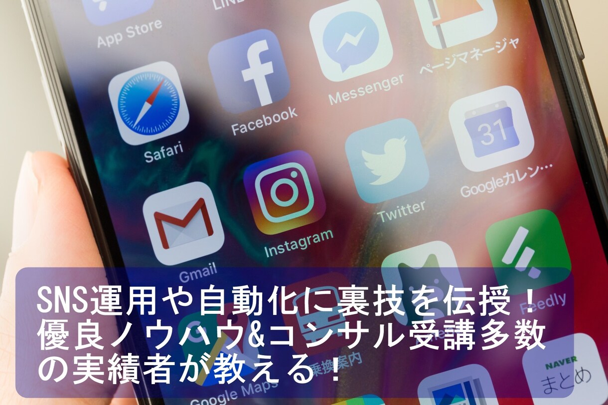 期間限定格安！SNSの運用方法をアドバイスします 複数SNSの運用・自動化のノウハウをお教えします！！ イメージ1