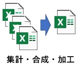 EXCEL合成プログラム作成します 独自テンプレートにより、短期間で柔軟なプログラムを作ります イメージ1