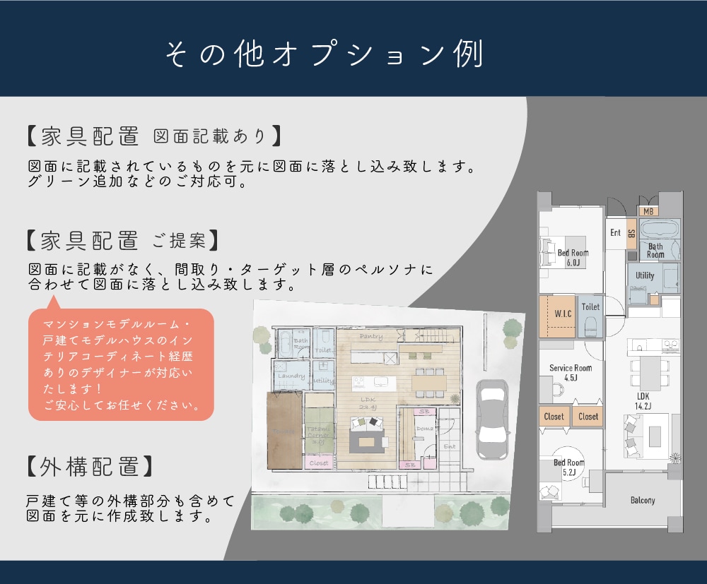 カスタムできる広告用間取り図を雰囲気良く作成します マンション・戸建て・民泊の不動産用に、素早く対応！ イメージ4