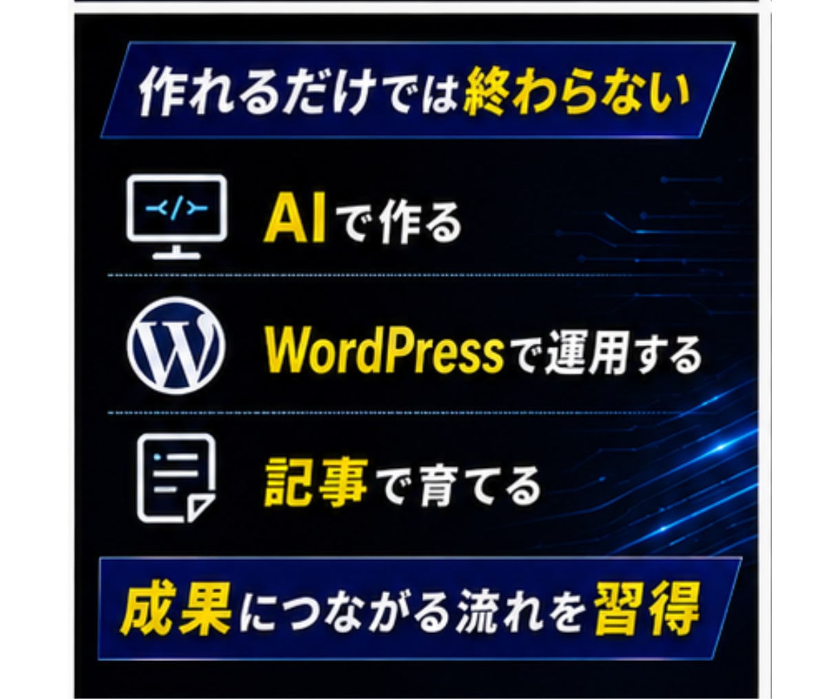 作れるだけで終わらせない、HPの設計思考を教えます 初めてでもできる！　AIで作るホームページ イメージ9