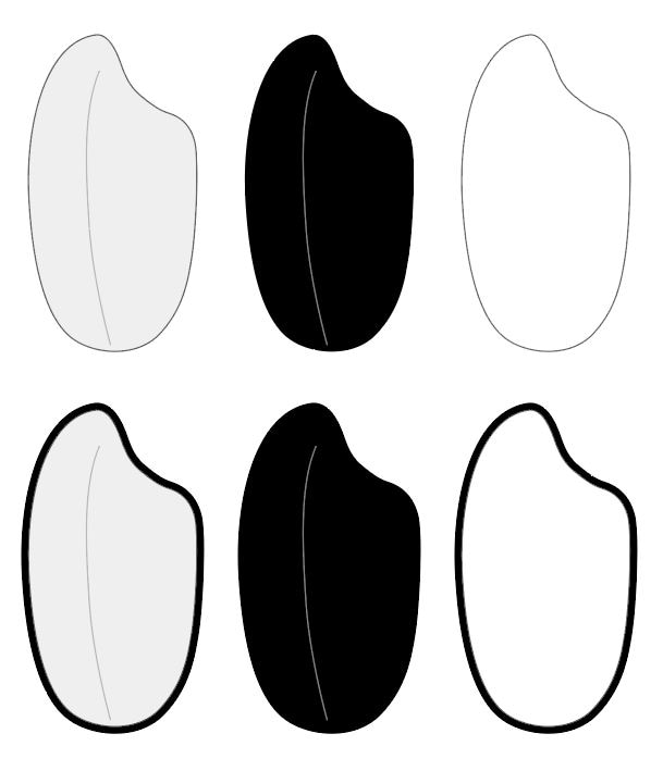 イラレを使ってトレースします 使い勝手のいいシルエット画像を作成します。 イメージ2