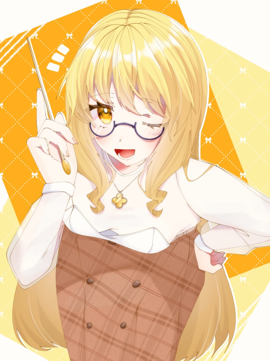 かわいい女の子のイラスト描きます 基本膝から上、シンプルなリボン背景でお届けします！ イメージ1