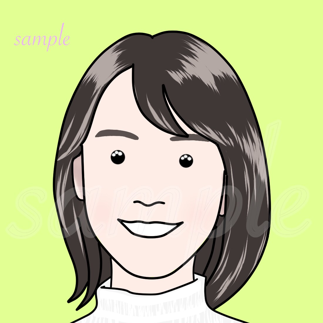 いろいろな画風のアイコン、似顔絵など描きます アニメ、乙女系からジュリアンオピー風まで（笑） イメージ3
