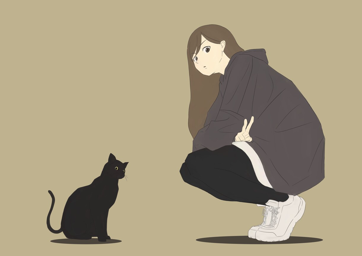 背景なしのキャラクター絵を作成します 立ち絵から単色背景のポップなイラストまで イメージ3