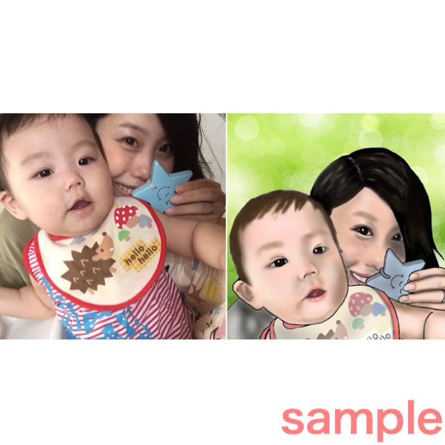 あなたの写真を元にリアルな絵を描きます。お祝いなどのプレゼントに。SNSなどのプロフィールにどうぞ。 イメージ3
