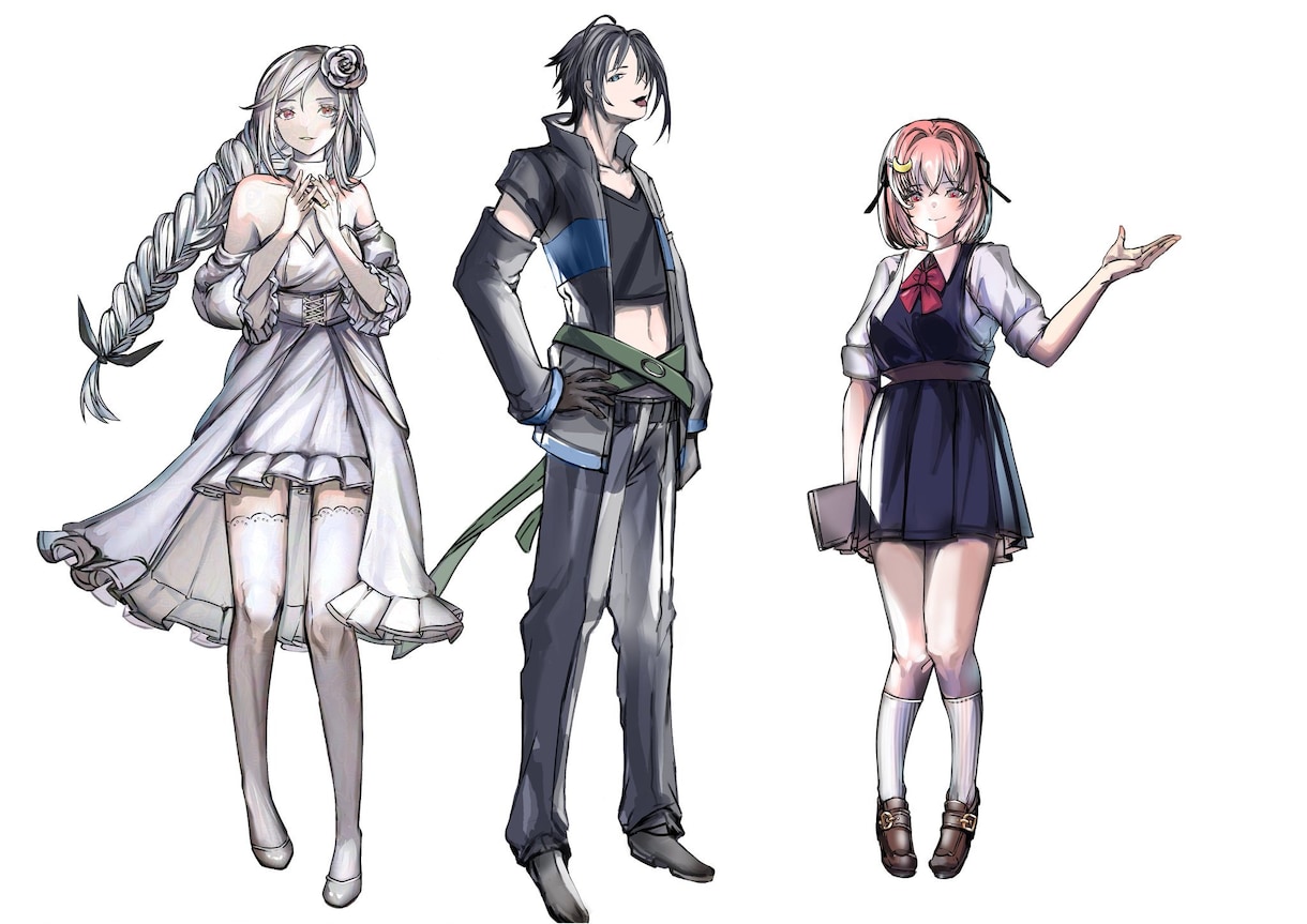 あなたのキャラクターを作成します 希望に沿って、キャラクターの1枚絵、アイコンを作成いたします イメージ1