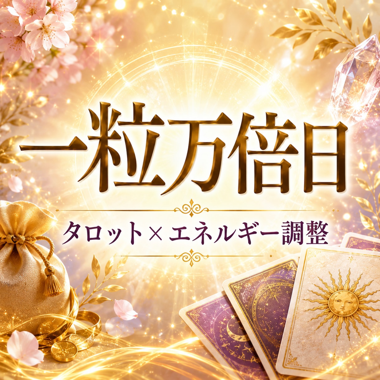 一粒万倍日、幸運を引き寄せるセッションします 【８月30日限定】タロット・ヒーリング・金運祈願で運気を整え イメージ1