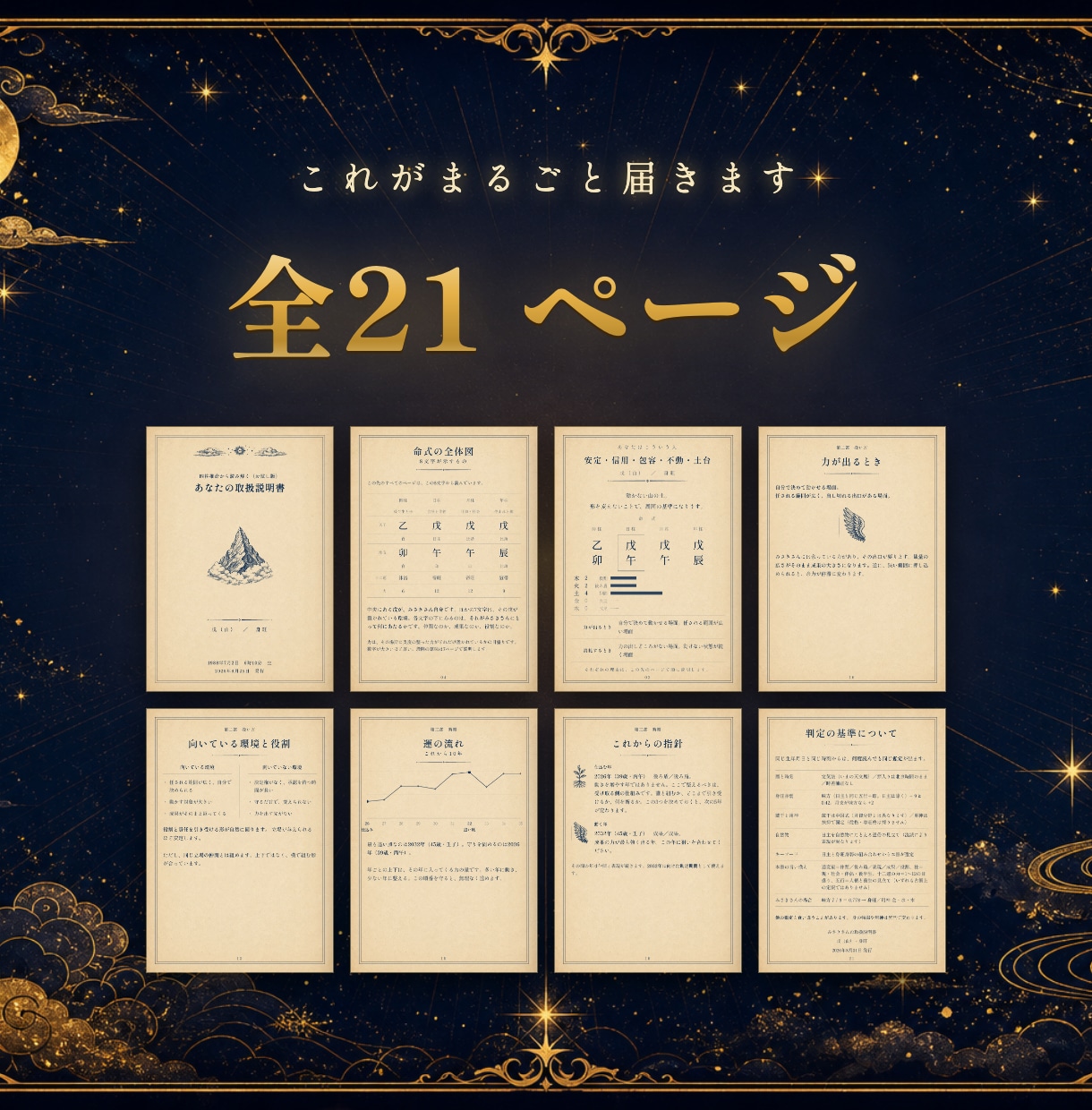 お試し版・四柱推命であなたの取扱説明書を作ります 生まれつき・扱い方・時期を、根拠つきでお届けします イメージ2
