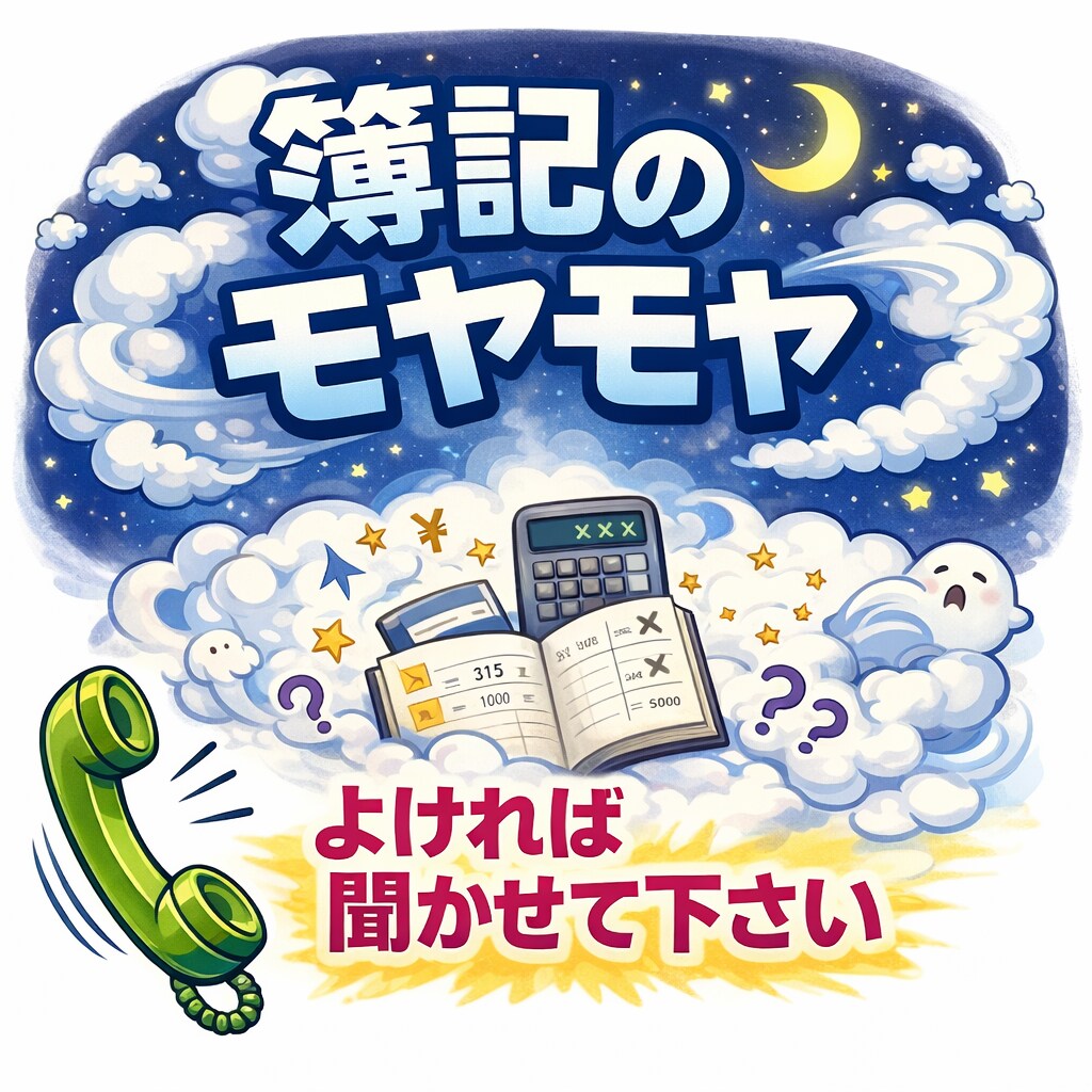 簿記学習に関する関する悩みを電話でお聞きします 簿記1級を持っている大学院卒です。モヤモヤ、聞かせて下さい。 イメージ1