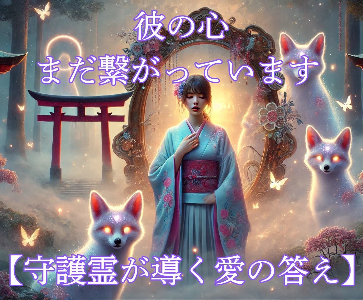 もう無理かも…。その想い、私が彼の心と愛を繋ぎます 《彼の本音 × 守護霊の声 × 愛の未来》奇跡を呼ぶ陰陽術師 イメージ1
