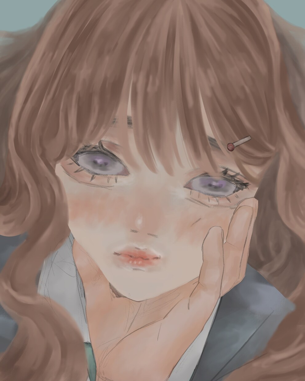 SNS等のアイコンに使えるイラスト描きます 女性の儚さ、美しさ、可愛さを重視して作成します イメージ4