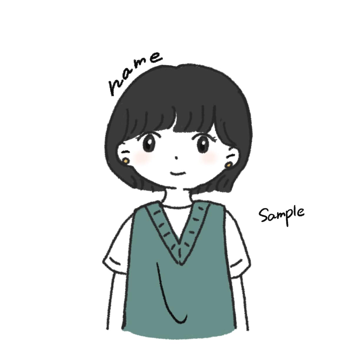 ゆるっとかわいいイラストをお描きします 記念日や誕生日やアイコンにいかがでしょうか？ イメージ2