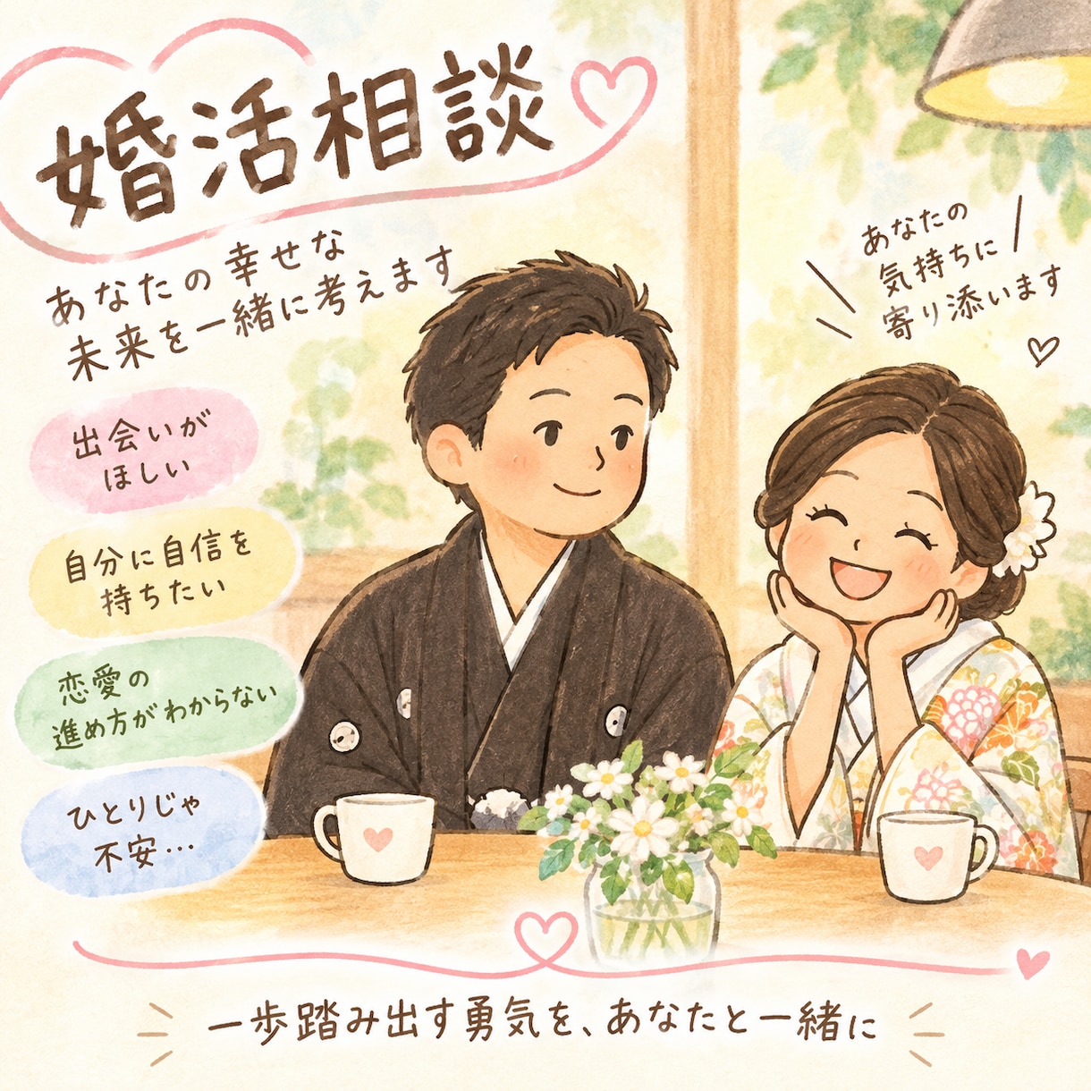 婚活疲れ・迷子の30代へ☆婚活経験者が話します 婚活中に心が動かなくなった私が４ヶ月で成婚した経験談 イメージ1