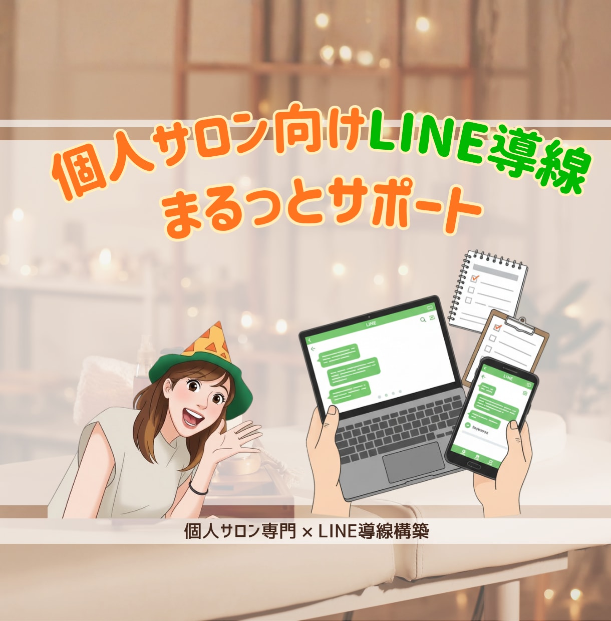 個人サロン専用★LINE・エルメ構築代行します お客様の心をつかむLINE運用サポート イメージ1