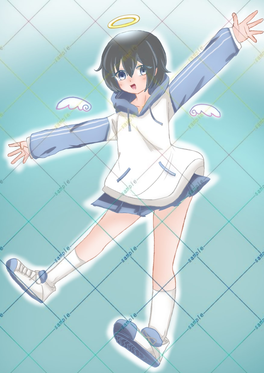 可愛い雰囲気の1枚絵、アイコンを描きます 可愛い雰囲気の男の子や女の子をお描きします！ イメージ1