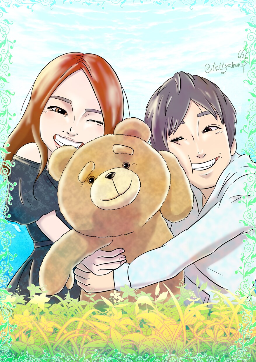想像以上の似顔絵をお作りします 動きのある唯一無二のイラストをご提供します イメージ6