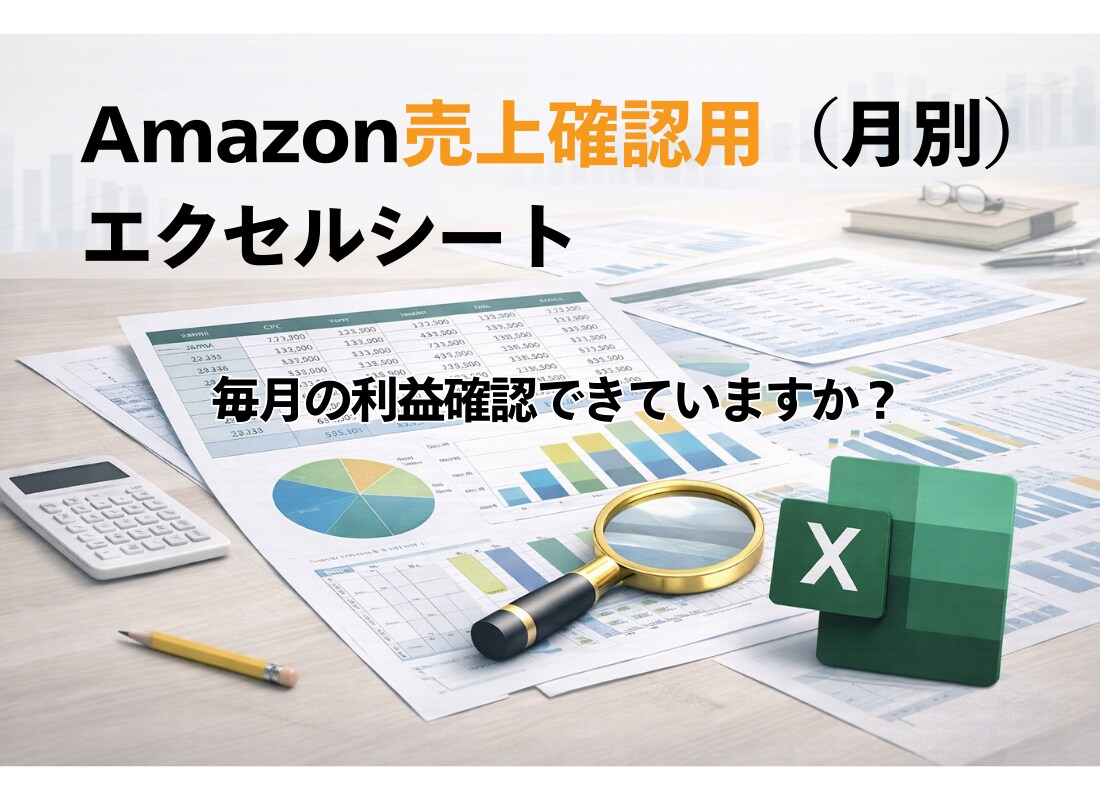 Amazon月別売上確認用エクセルシート配布します トランザクションのデータ把握しにくくありませんか？ イメージ1