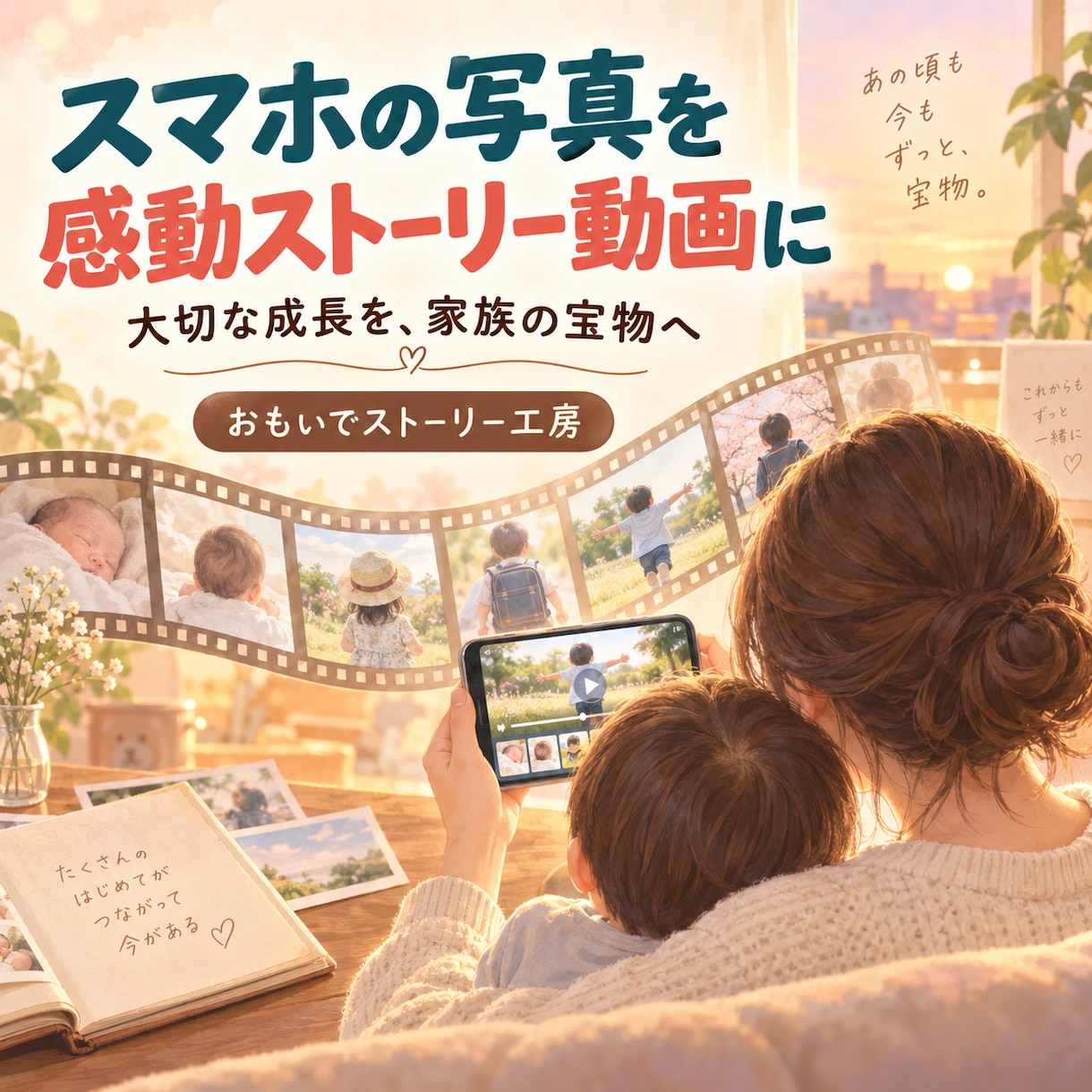 写真と短い動画を感動ストーリーに仕上げます 先着3名様限定｜出品記念価格3,000円・修正2回無料 イメージ1