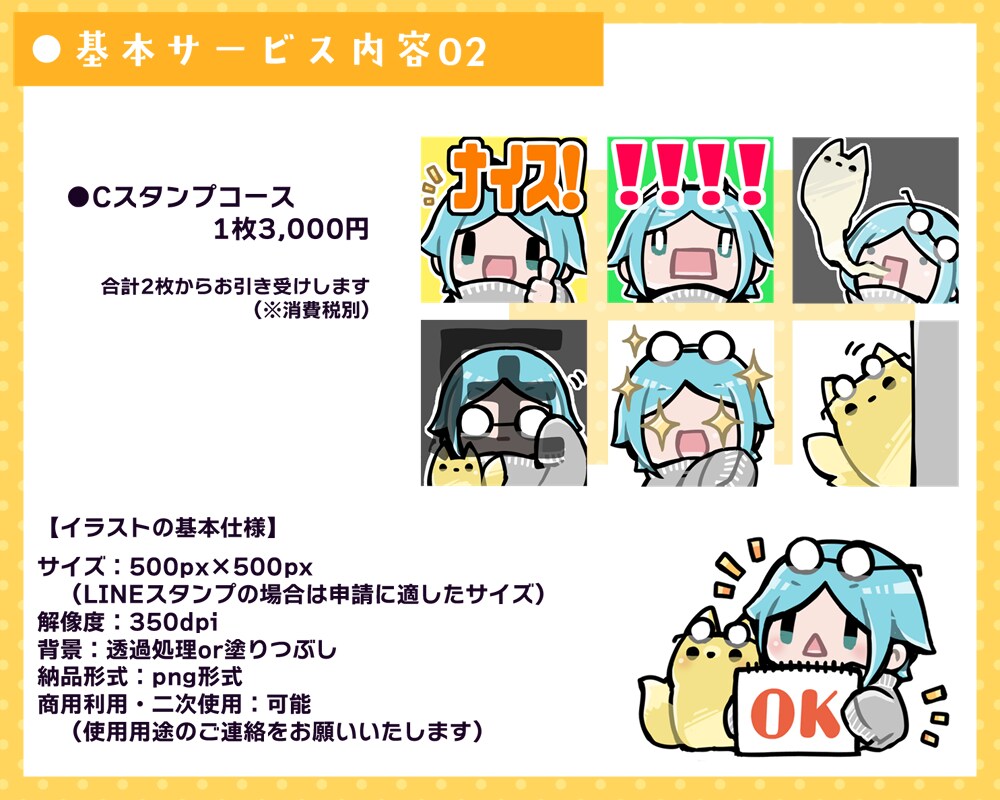 SDキャラのイラスト制作します 商用可◎動画や配信、SNS、グッズなど幅広くご使用頂けます イメージ3
