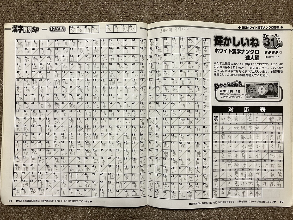 漢字ナンクロ・漢字パズルを解きます 漢字パズル大好きです！取っ掛かりやヒントのみでも承ります。 イメージ4