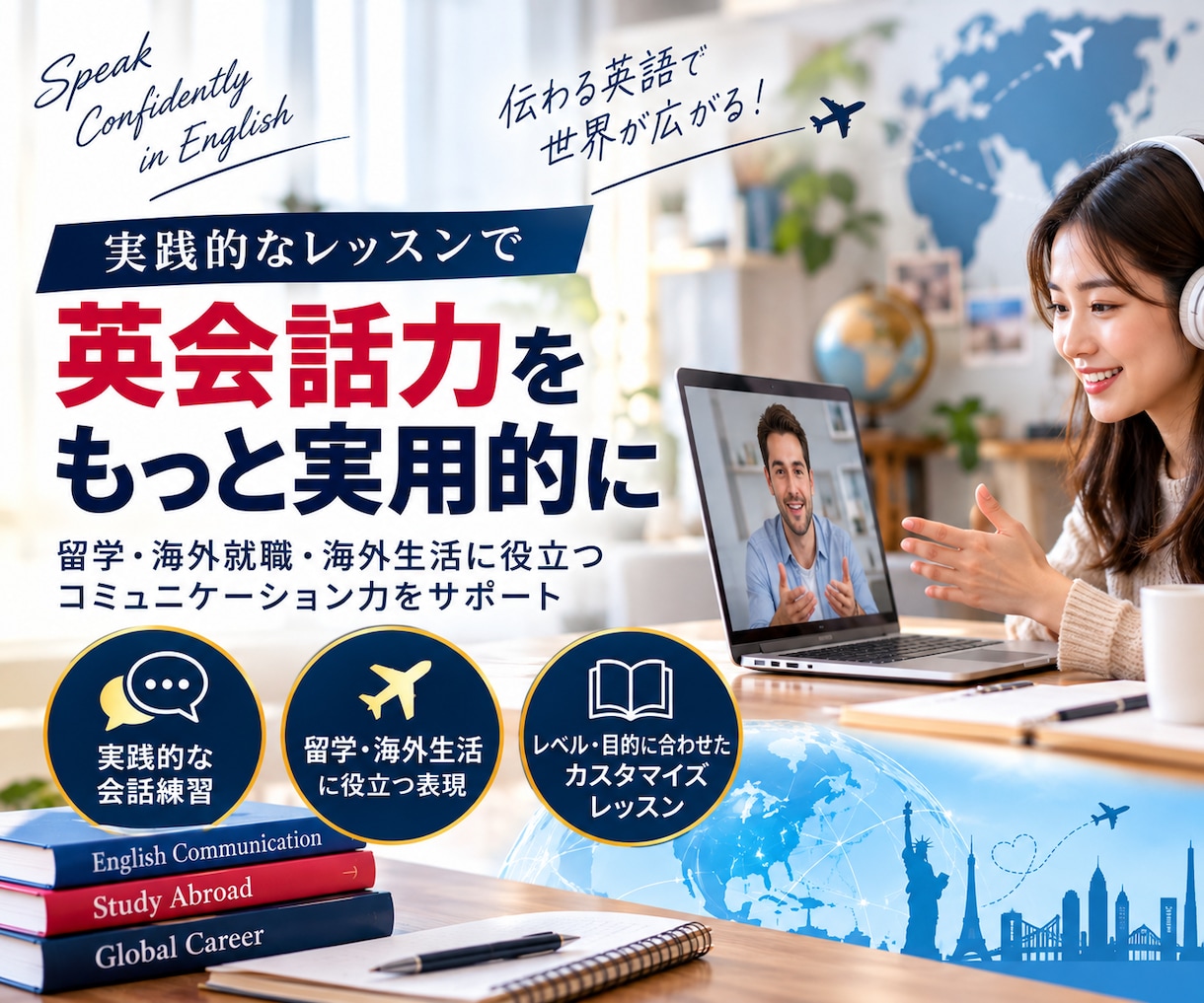 教科書にないリアルな英会話にネイティブが対応します 一般的な英会話レッスンのその先を！リアルな会話で楽しく上達！ イメージ1