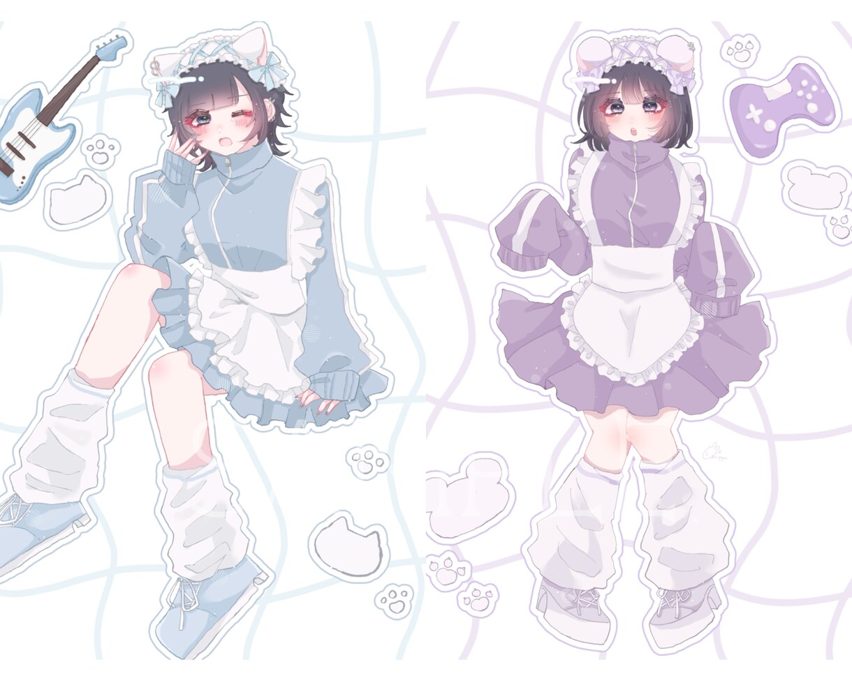 ふわふわキラキラな可愛いイラストを描きます かわいいを詰め込んだあなただけのイラストを制作します♡ イメージ6