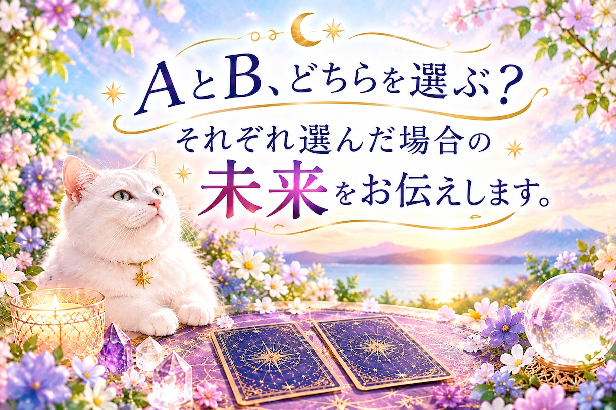 人生の選択、タロットで2つの未来を占います AとB、どちらを選ぶ？それぞれ選んだ場合の未来をお伝えします イメージ2