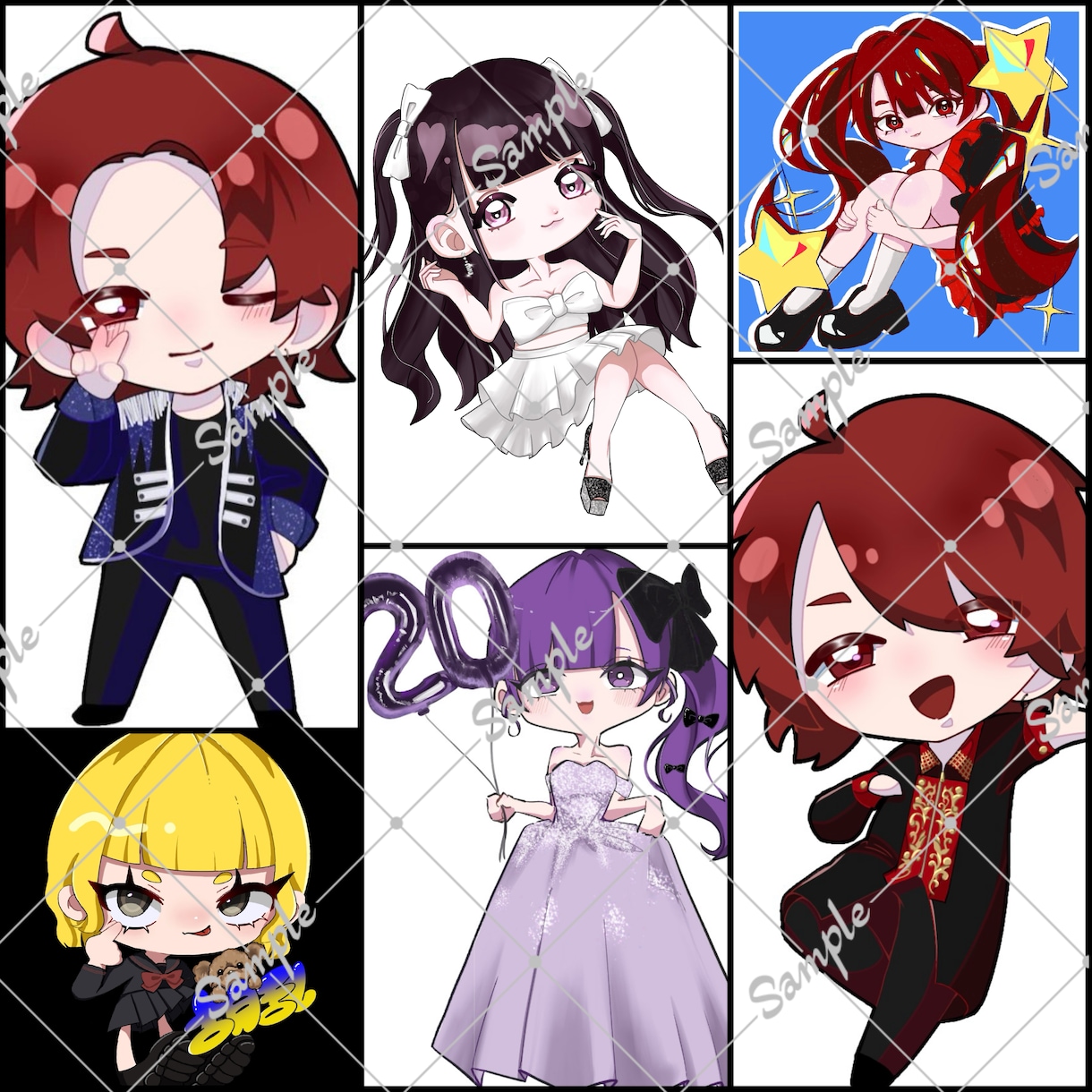 お好きな絵柄でイラストを手がけます ステッカー作成やフラワースタンド用イラストに！ イメージ2