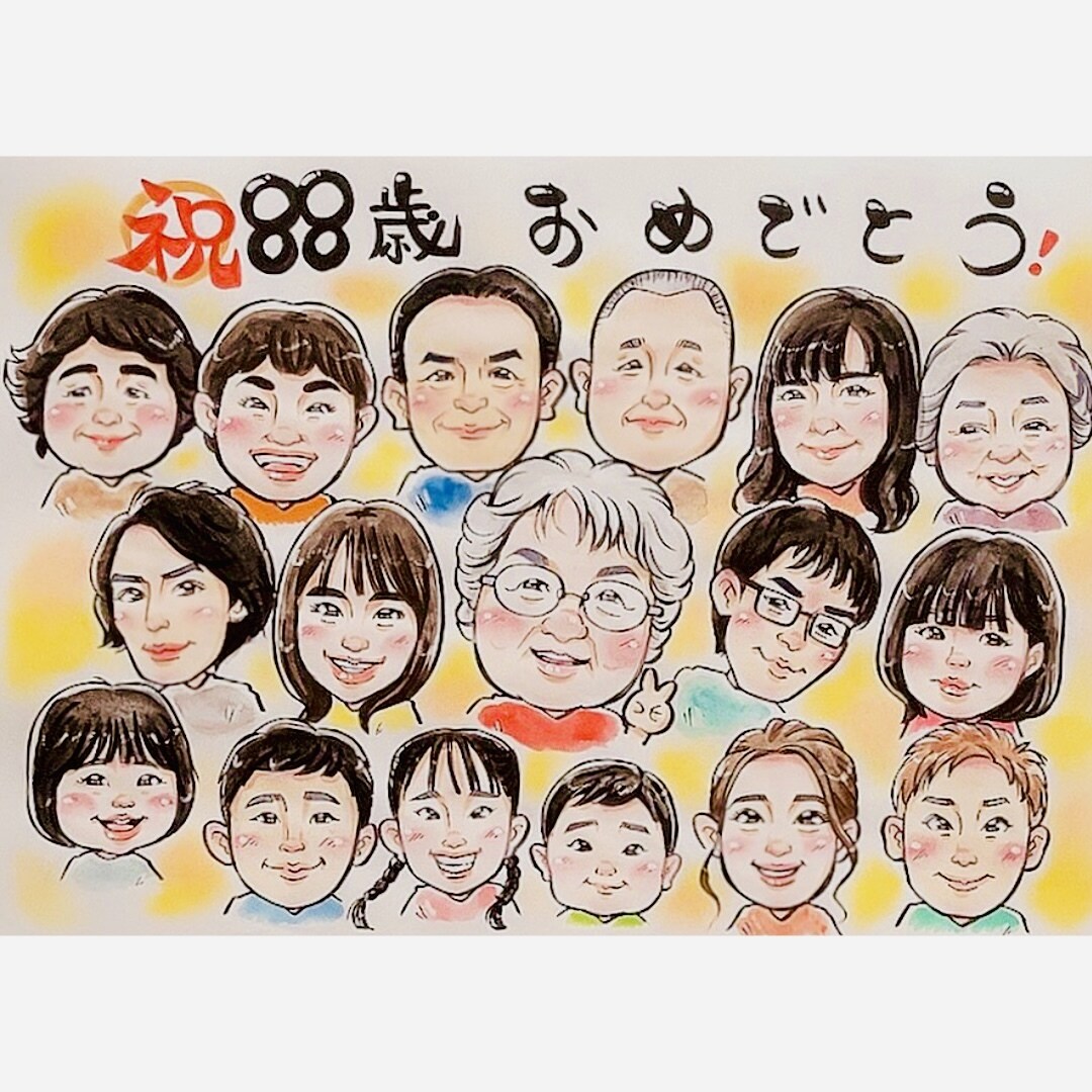 ちょい盛りなのに似ている！可愛い似顔絵描きます ほんわか暖かい、似ていて尚且つどなたでも可愛く描きます！ イメージ6
