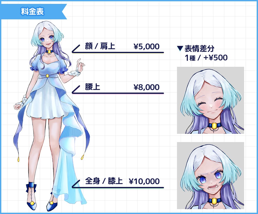 商用利用料込！立ち絵制作いたします 1からデザイン可能！魅力的なキャラ制作いたします！ イメージ2