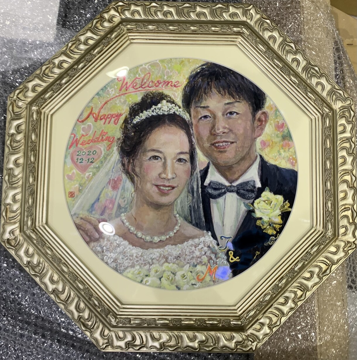 幸せを運ぶひふみ祝詞入り人物画を描きます 記念日の人物画で大願成就❗️ひふみ祝詞でパワーアップ‼️ イメージ2