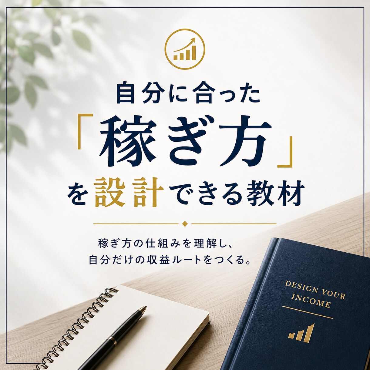 自分に合った『稼ぎ方』を設計できる教材を届けます 稼ぎ方は知っているのに、なぜか続かなかった人へ イメージ1