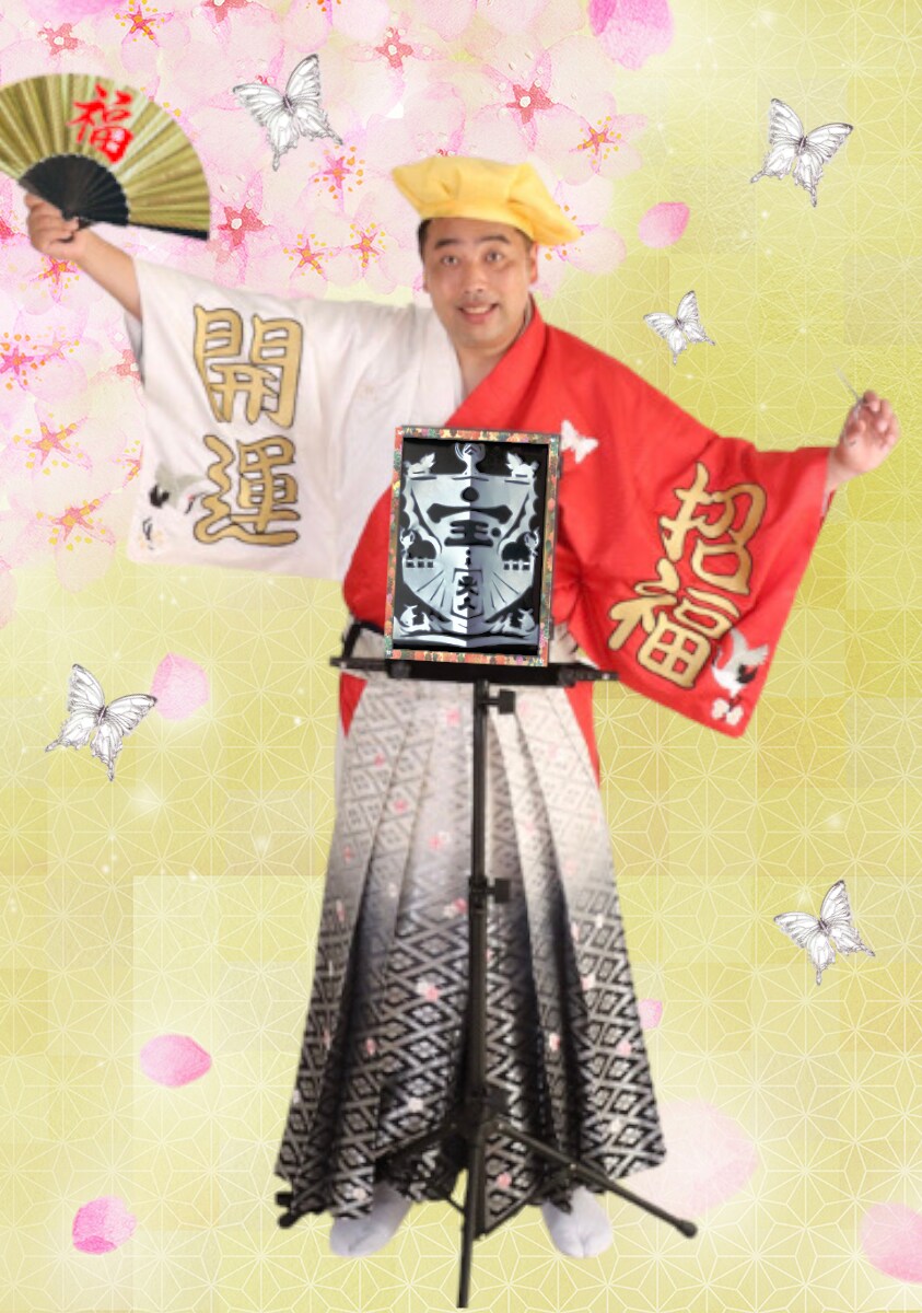 弥勒菩薩　切り絵 ～花房銀蝶がお切り致します 福を呼び込む紙切り師　花房銀蝶です イメージ2