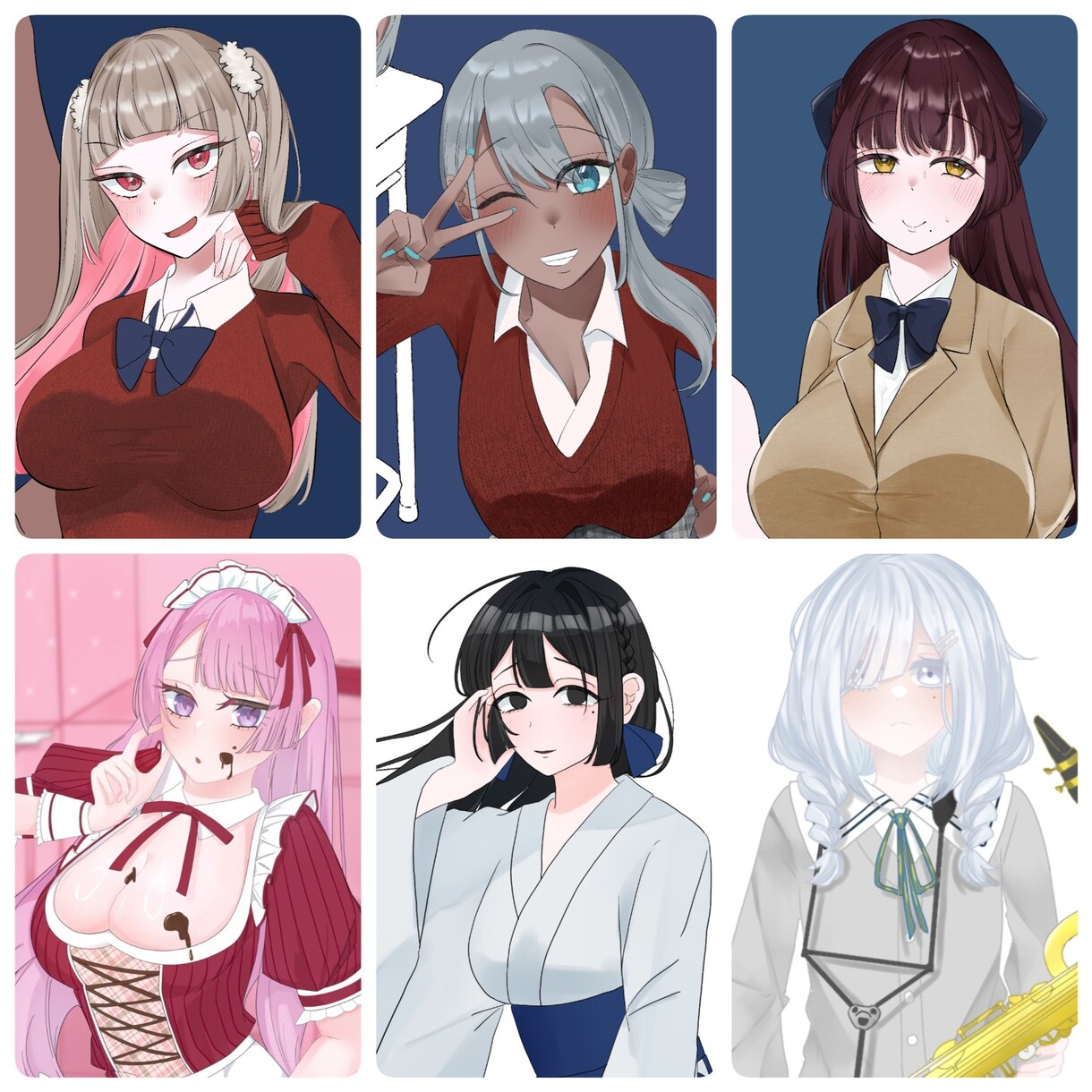 TRPGなどの立ち絵を描きます キャラクターデザインや表情に自信があります！ イメージ2