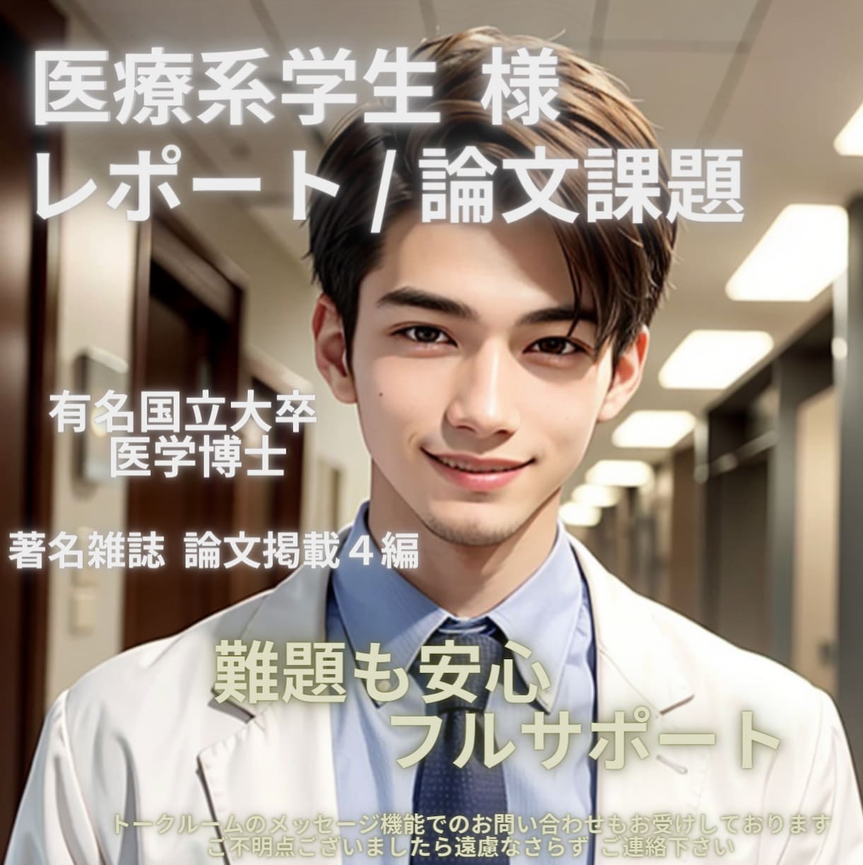 医療系レポート課題 全力サポート致します 論文掲載 多数!! 医学博士が医療系学生さんを全力サポート イメージ1