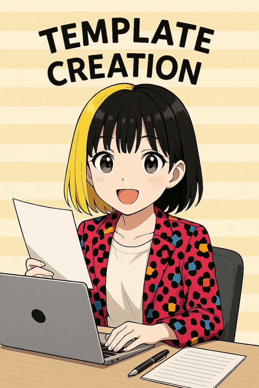 副業・個人事業主向けテンプレ作成します テンプレート作成でビジネスをサポート！ イメージ2