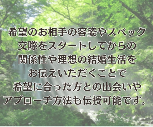 運命の相手・新しい出会い・婚活を霊視で視ます 23時までの購入で当日に対応可能です イメージ7