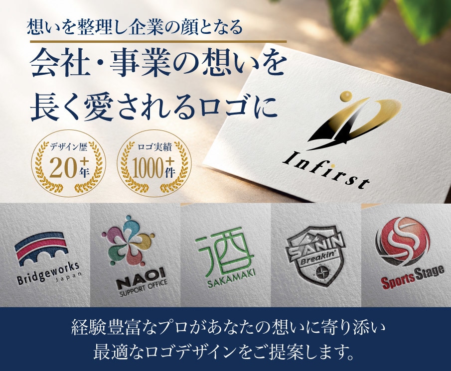 会社の顔になるロゴを経験豊富なプロがデザインします 会社・事業の想いを、長く愛されるロゴに イメージ1