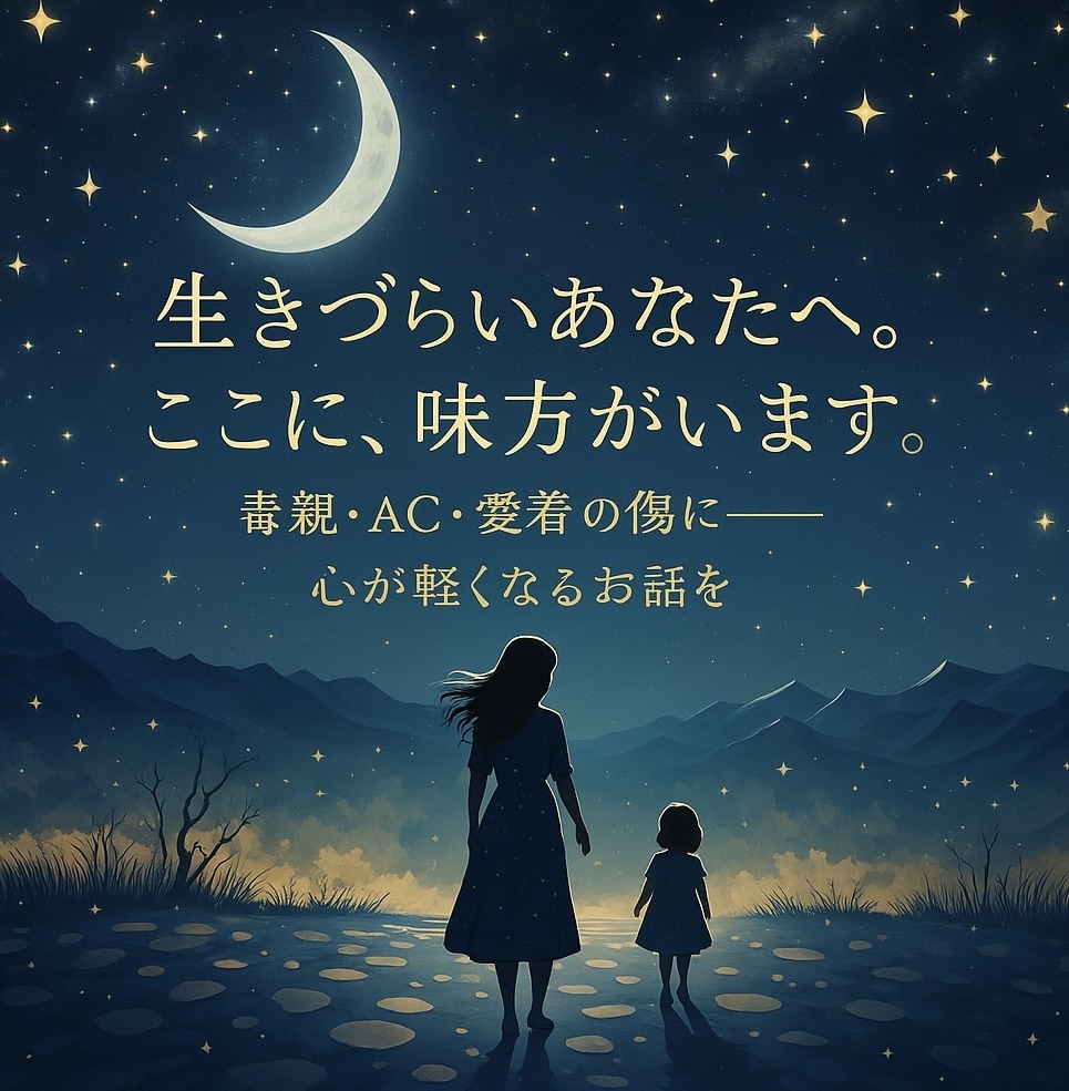 生きづらい/寂しい/孤独/あなたの味方になります 毒親／AC／愛着障害に悩む方へ✻心が軽くなる対話をします イメージ2