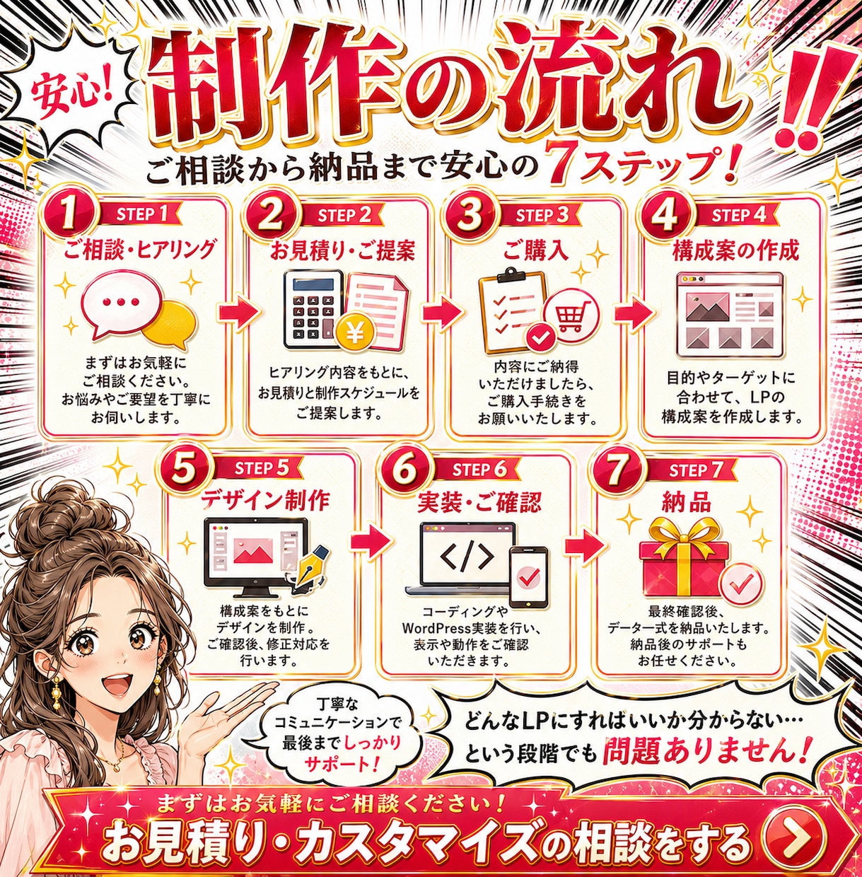顧客心理を突く「売れる」LP制作します マーケティング視点×動線設計で作る結果重視のLP制作 イメージ3