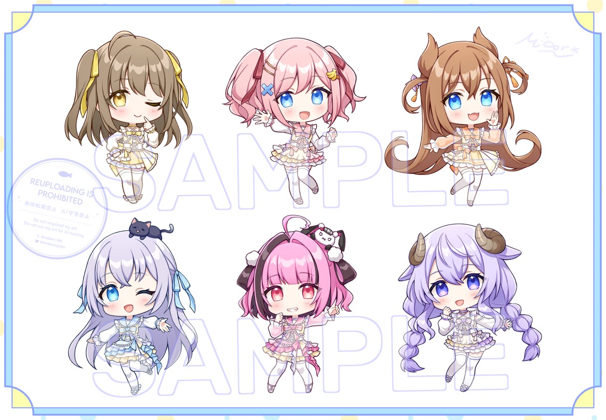 ミニキャラ(SD)イラストお描きします ポップで可愛いデフォルメイラストが好きな方へ！ イメージ9